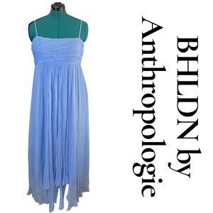 BHLDN by Anthropologie Smocked Dress Light Blue Spaghetti Strap‎ Flowy Size XL
